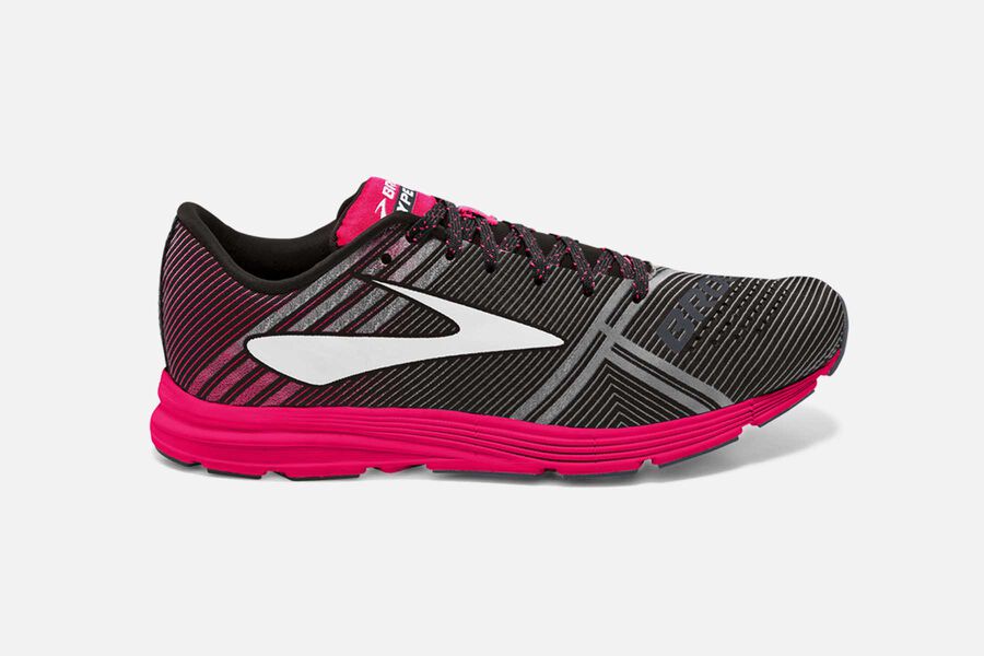 Brooks Women's Hyperion Road Running Shoes Black/Diva Pink/Diamond Yarn ( DQOBJ6390 )